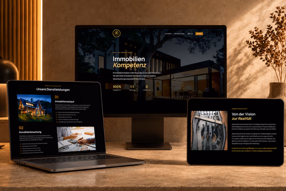Aurelian Immobilien AG – Branding & Website