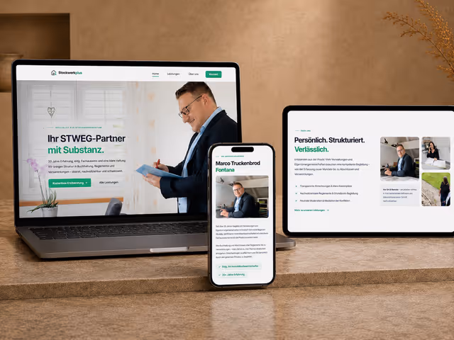 Stockwerkplus – Landingpage · Spezialisierung