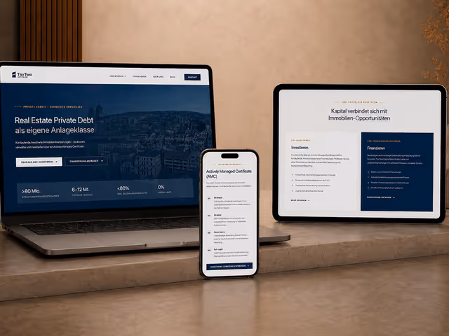 TierTwo Capital AG – Firmen-Website · Redesign